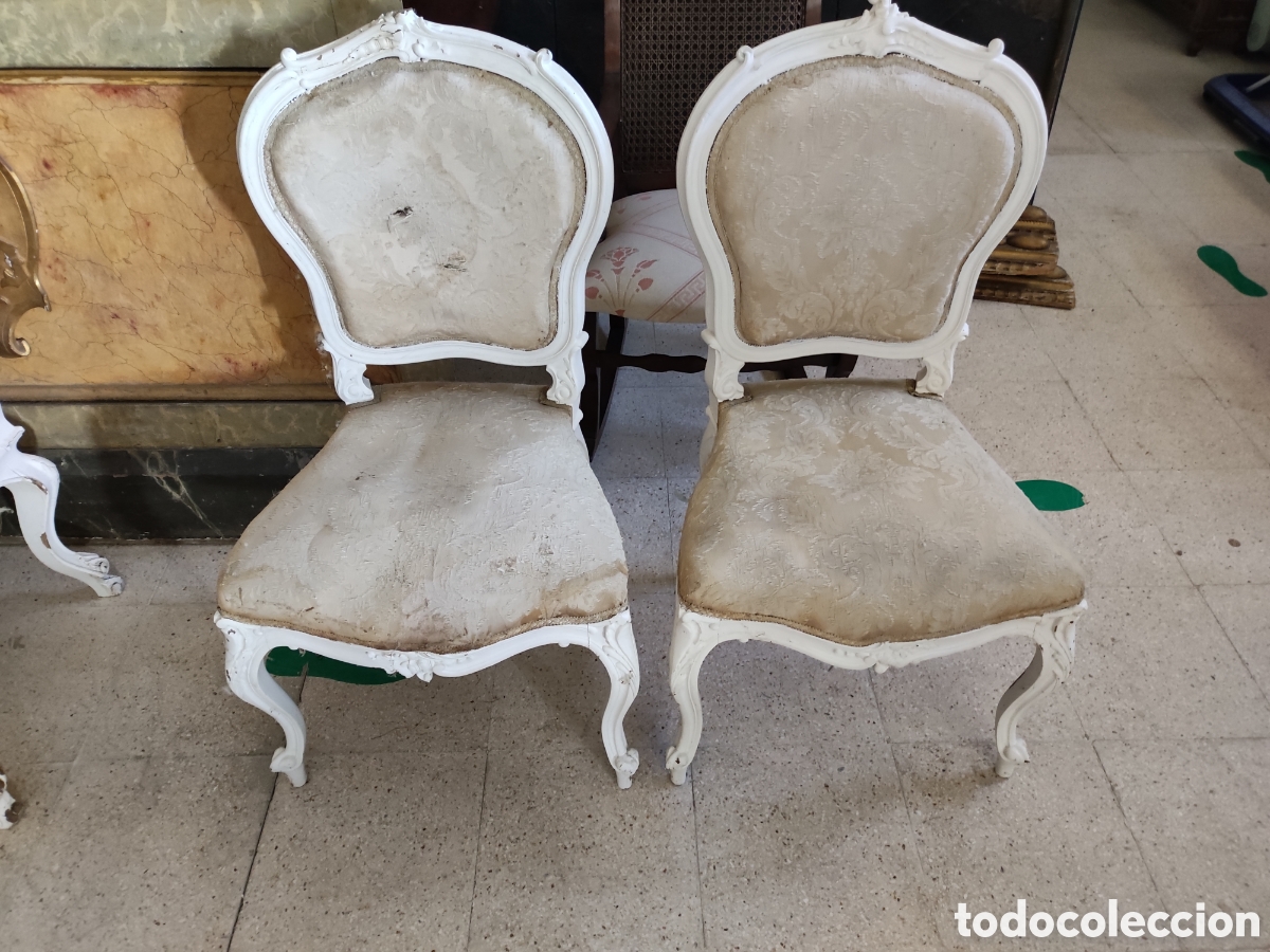 Antig&uuml;edades: Pareja de sillas estilo Luis xv - Foto 1