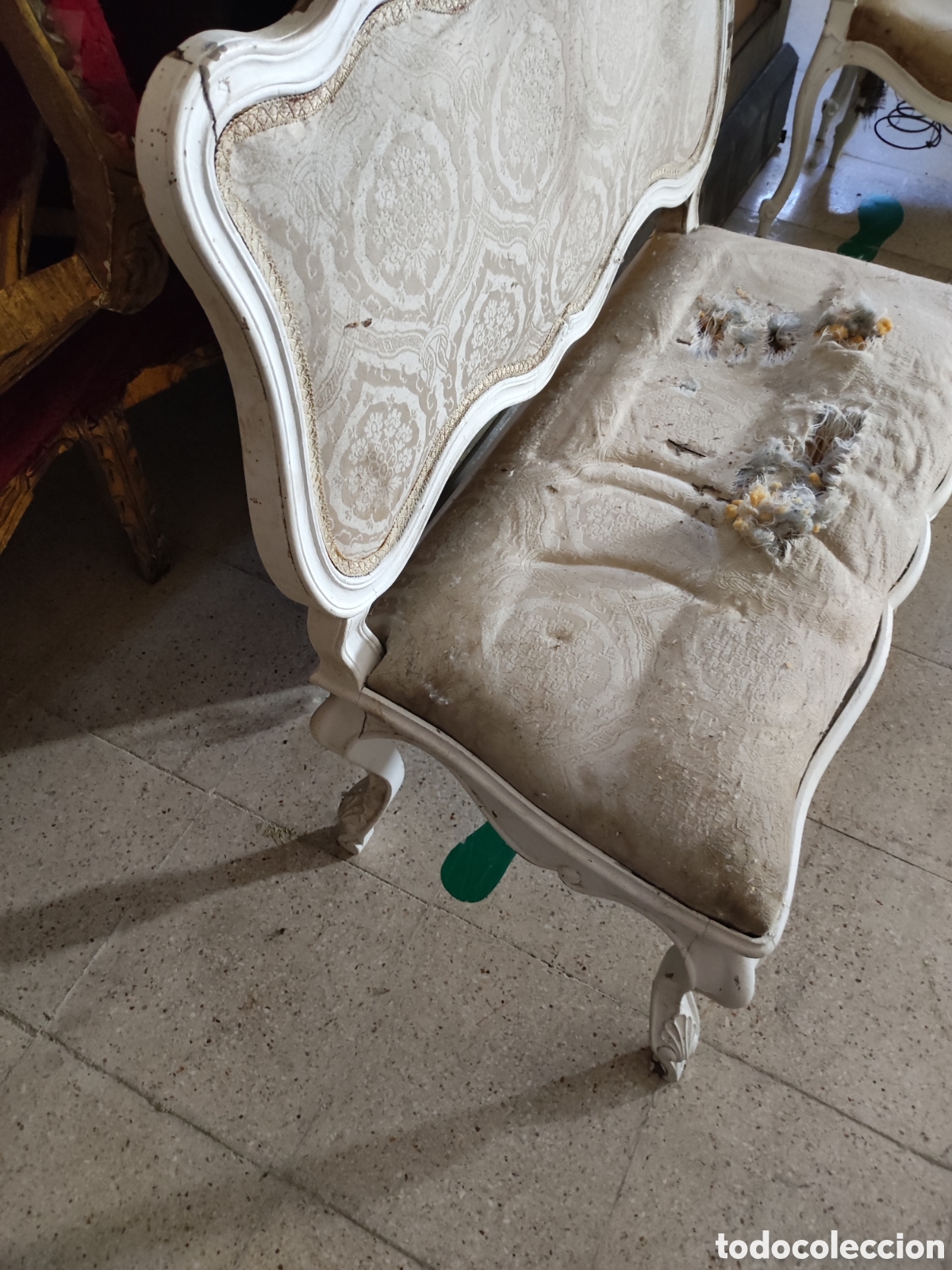 Antig&uuml;edades: Sof&aacute; estilo Luis xv decap&eacute; - Foto 4