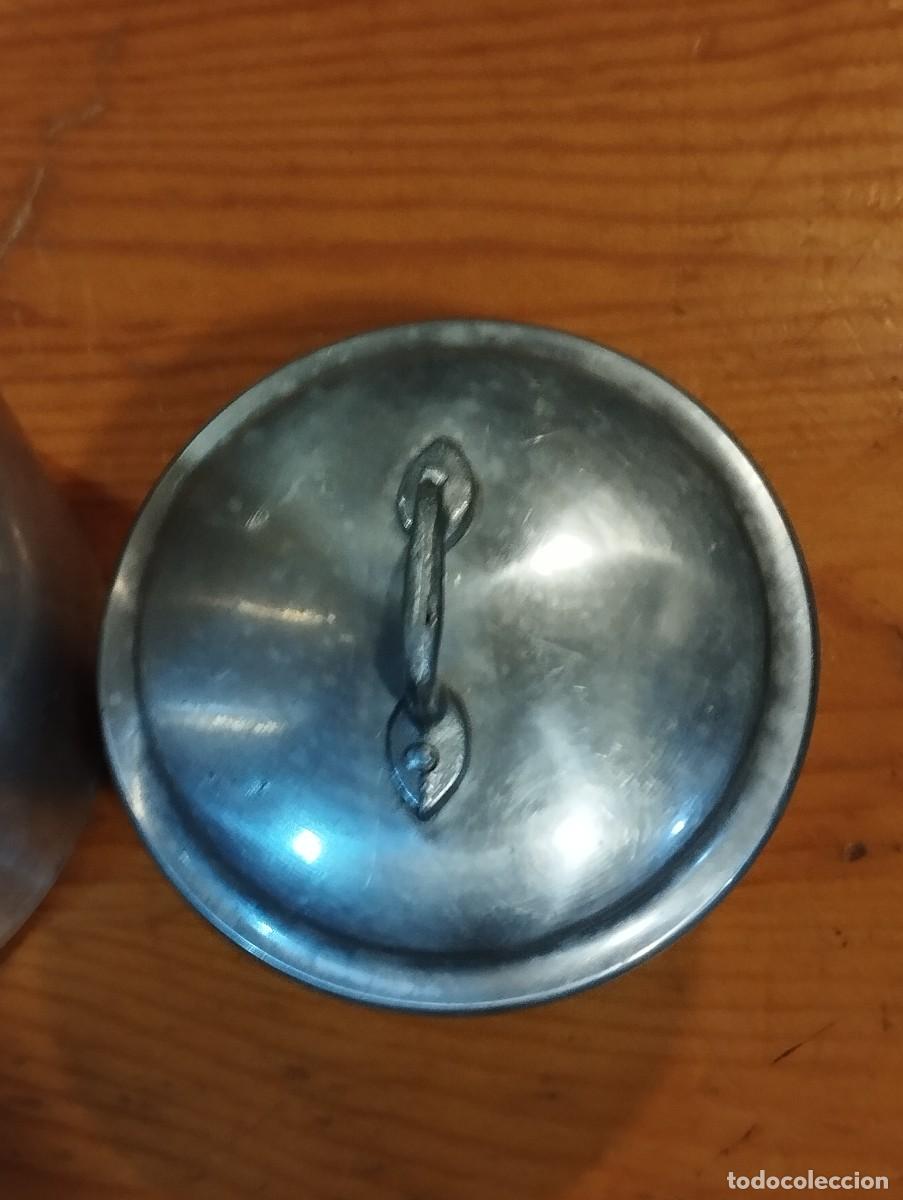 Antig&uuml;edades: LECHERA DE ALUMINIO CON TAPA Y ALAS. - Foto 10