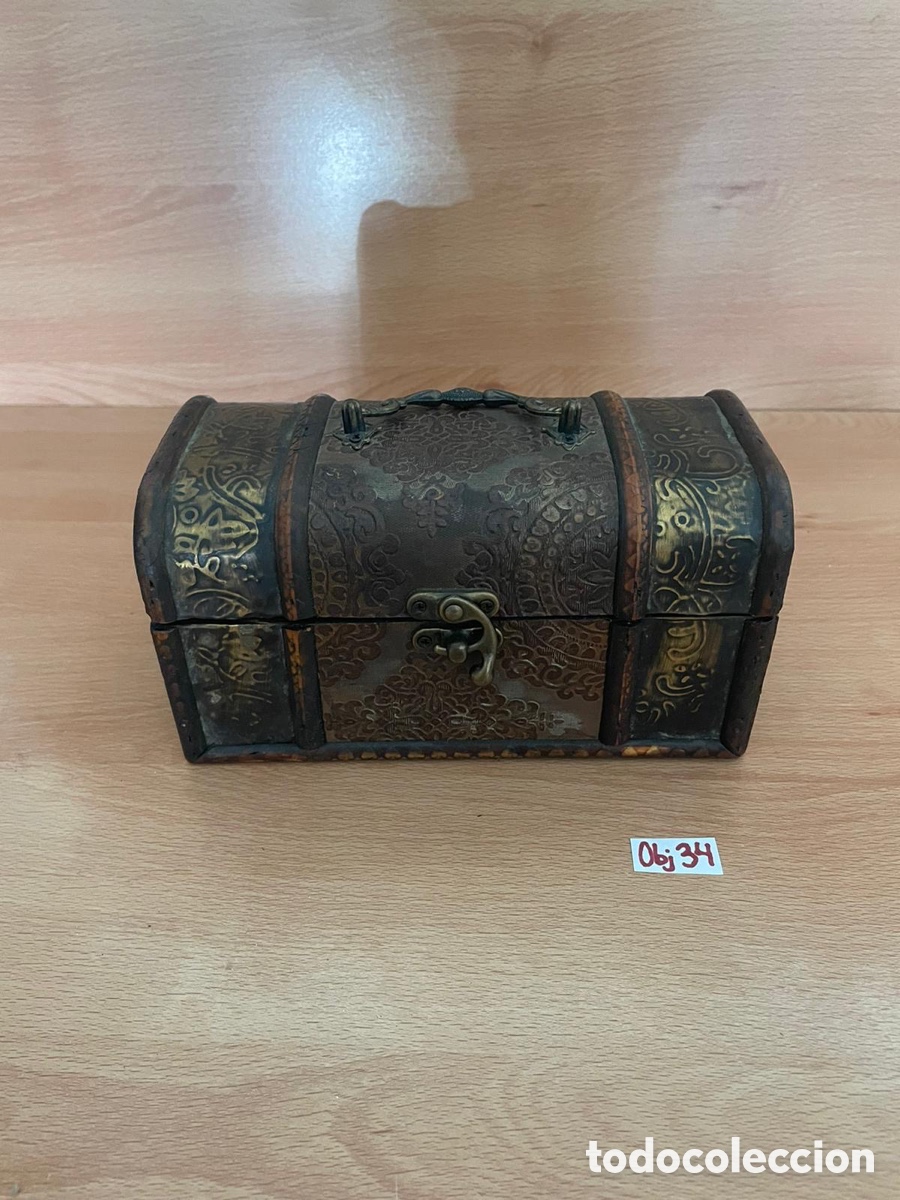 Antig&uuml;edades: Caja cofre joyero vintage - Foto 1