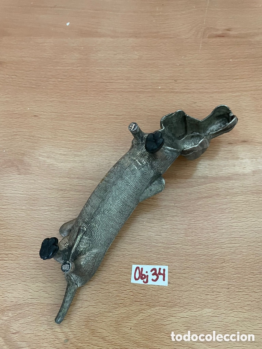 Antig&uuml;edades: Perro cenicero hierro de fundici&oacute;n - Foto 2