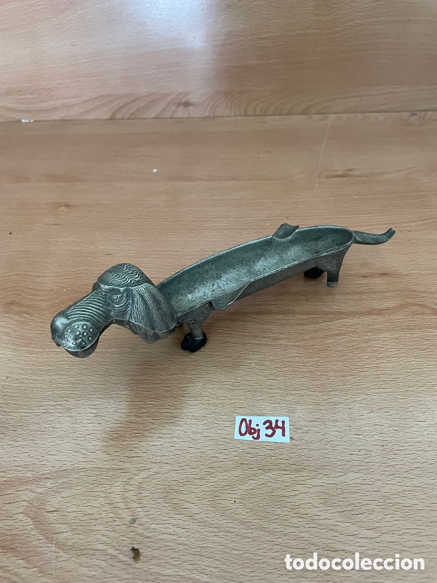 Antig&uuml;edades: Perro cenicero hierro de fundici&oacute;n - Foto 3