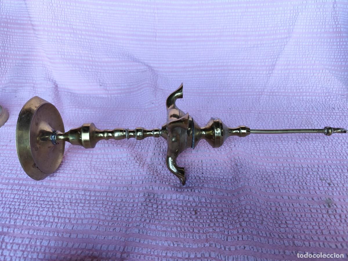 Antig&uuml;edades: QUINQUE LATON APROXIMADO 41 CM - Foto 2