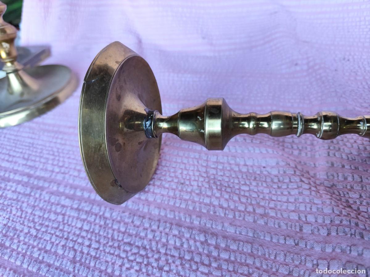 Antig&uuml;edades: QUINQUE LATON APROXIMADO 41 CM - Foto 4