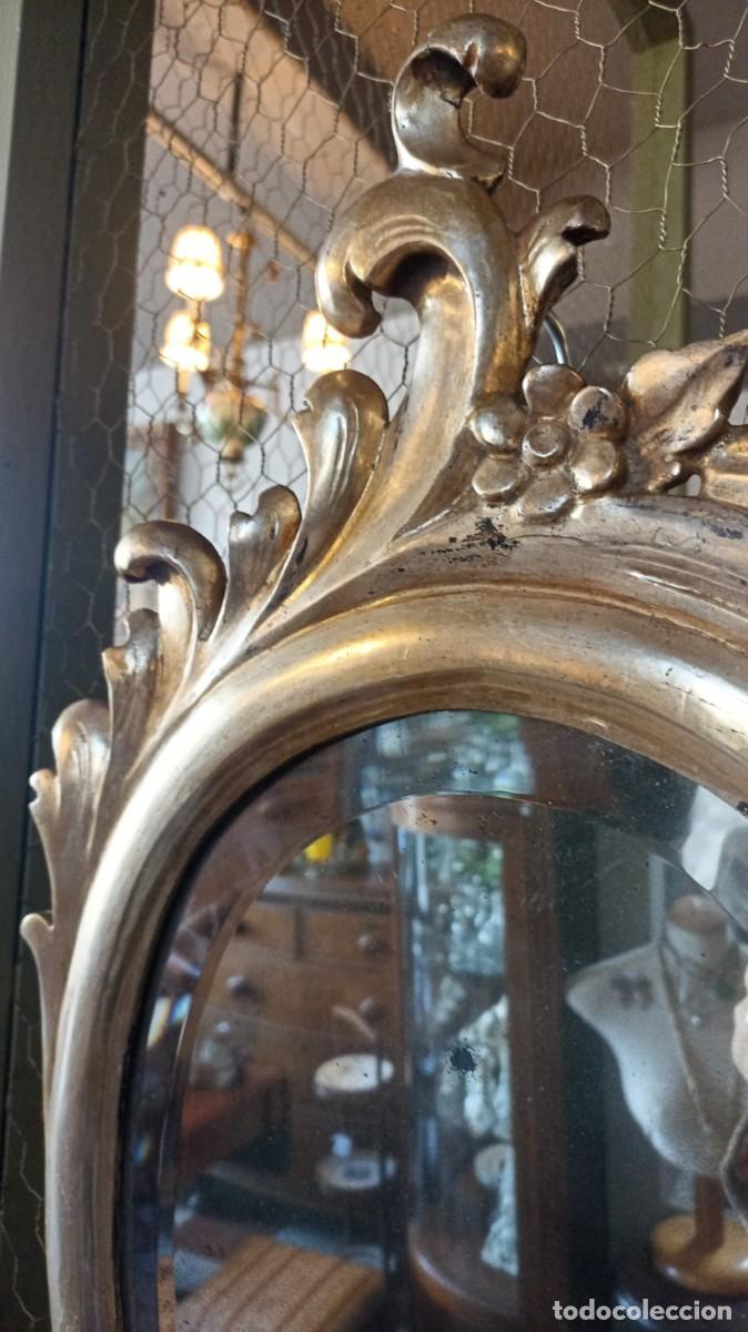 Antig&uuml;edades: ANTIGUA CORNUCOPIA DE MADERA DORADA - Foto 2