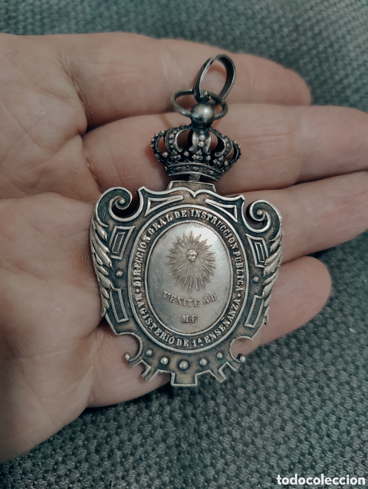 Antig&uuml;edades: Medalla plata Alfonso XIII - Foto 4