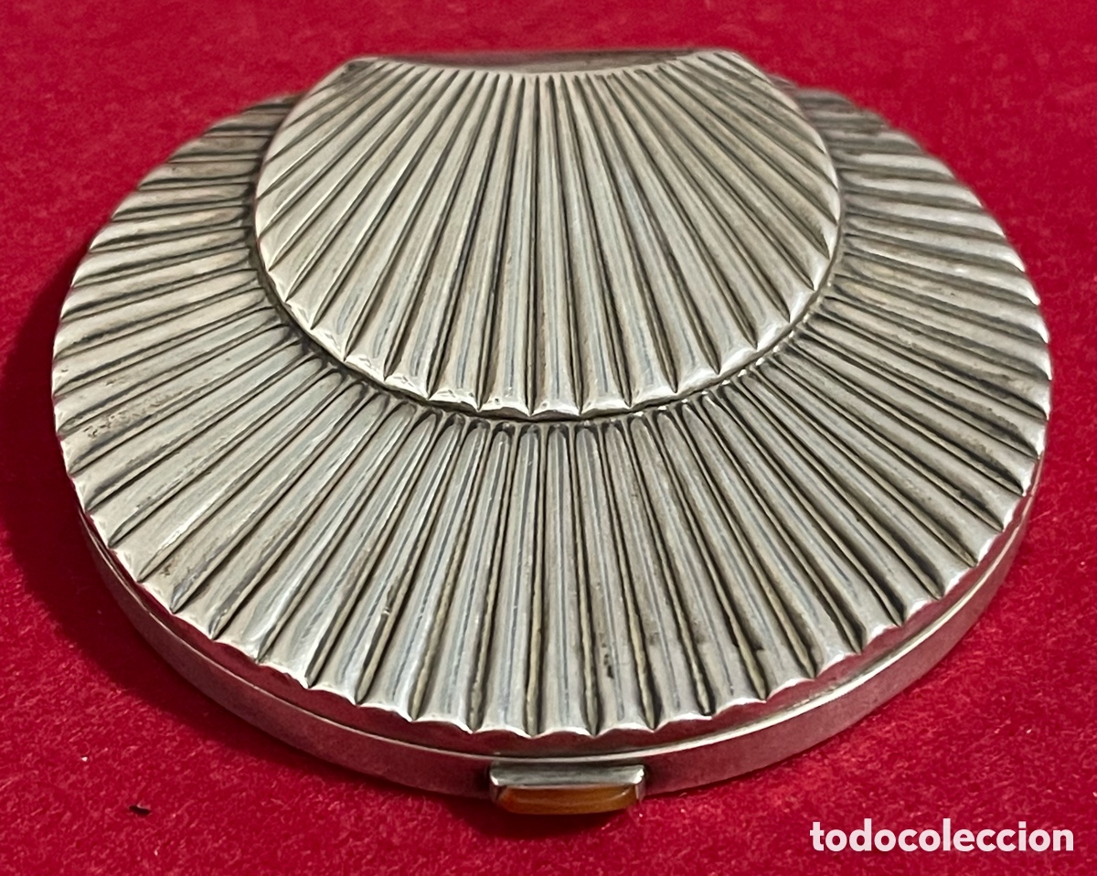 Antig&uuml;edades: Preciosa polvera, de &eacute;poca Art Deco, en plata de ley. - Foto 4
