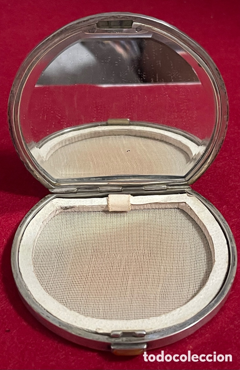 Antig&uuml;edades: Preciosa polvera, de &eacute;poca Art Deco, en plata de ley. - Foto 7