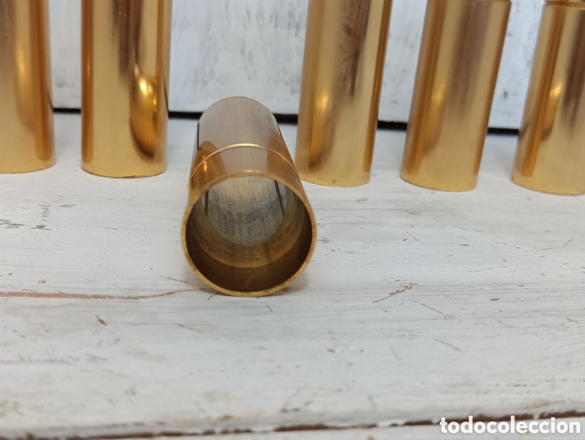 Antig&uuml;edades: Mangas Lat&oacute;n Candelabro L&aacute;mparas Restaurar. - Foto 8