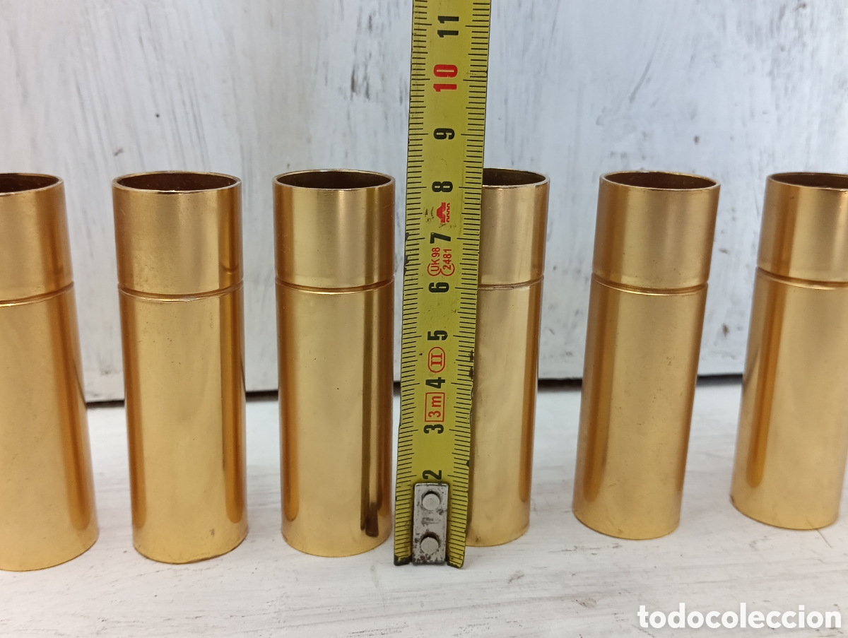 Antig&uuml;edades: Mangas Lat&oacute;n Candelabro L&aacute;mparas Restaurar. - Foto 10