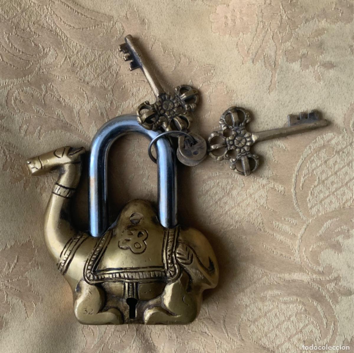 Antig&uuml;edades: CANDADO DE BRONCE CAMELLO SULTANATO DE OMAN - Foto 12