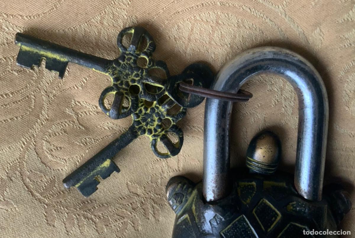 Antig&uuml;edades: CANDADO DE BRONCE TORTUGA SULTANATO DE OMAN - Foto 6
