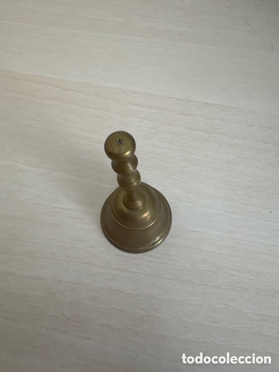 Antig&uuml;edades: Campana de mano bronce - Foto 3