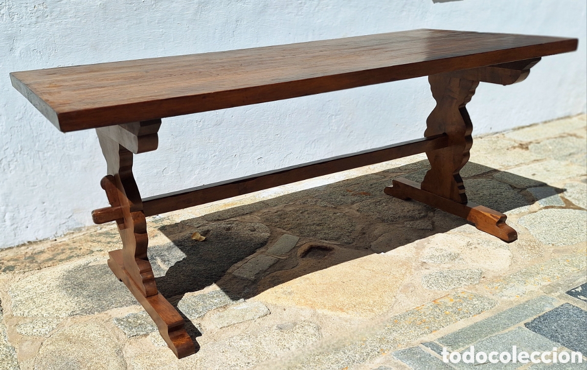 Antiquit&eacute;s: Mesa grande de madera