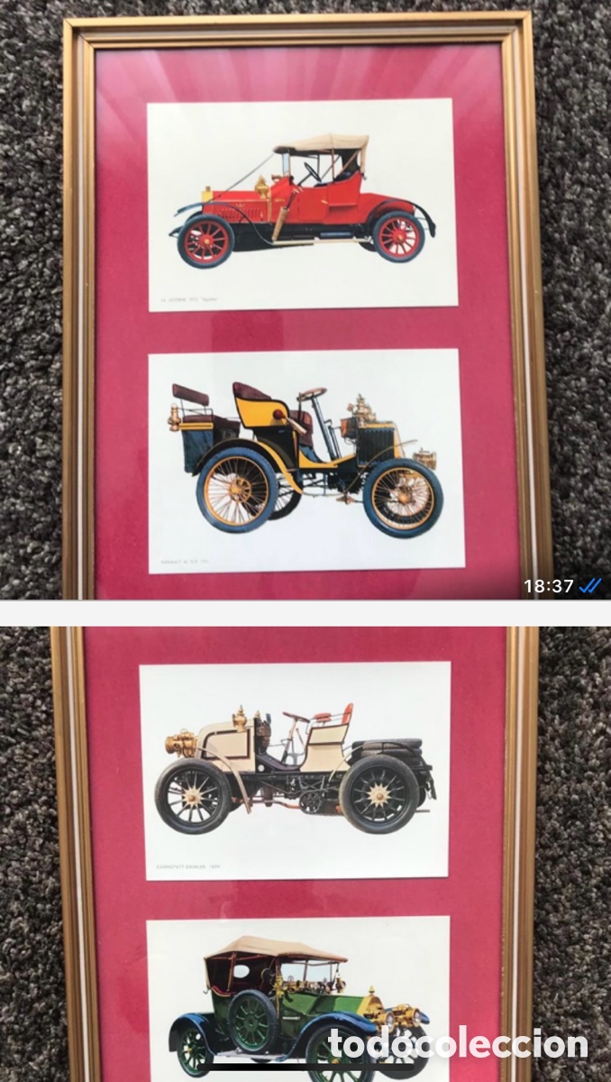 Antig&uuml;edades: CUADRO DE COCHES DE EPOCA - Foto 6