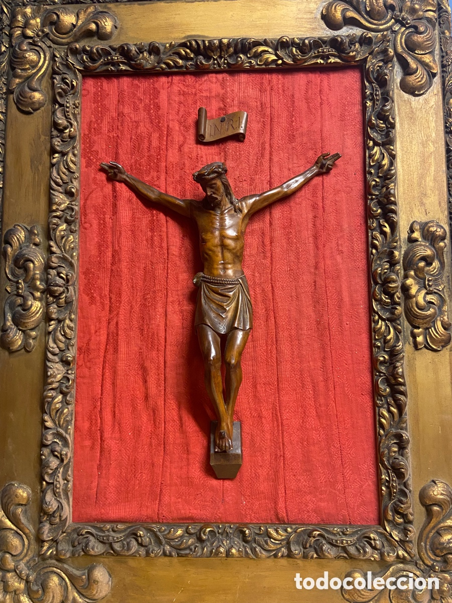 Antig&uuml;edades: CRISTO BOJ ENMARCADO - Foto 1