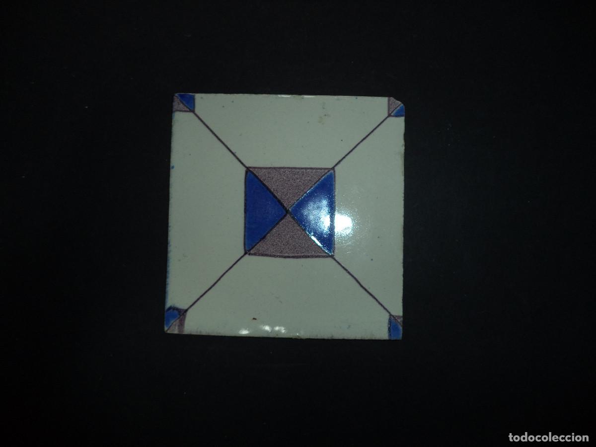 Antig&uuml;edades: Azulejo &rdquo;ponta de diamante&rdquo; 1900s - Foto 1