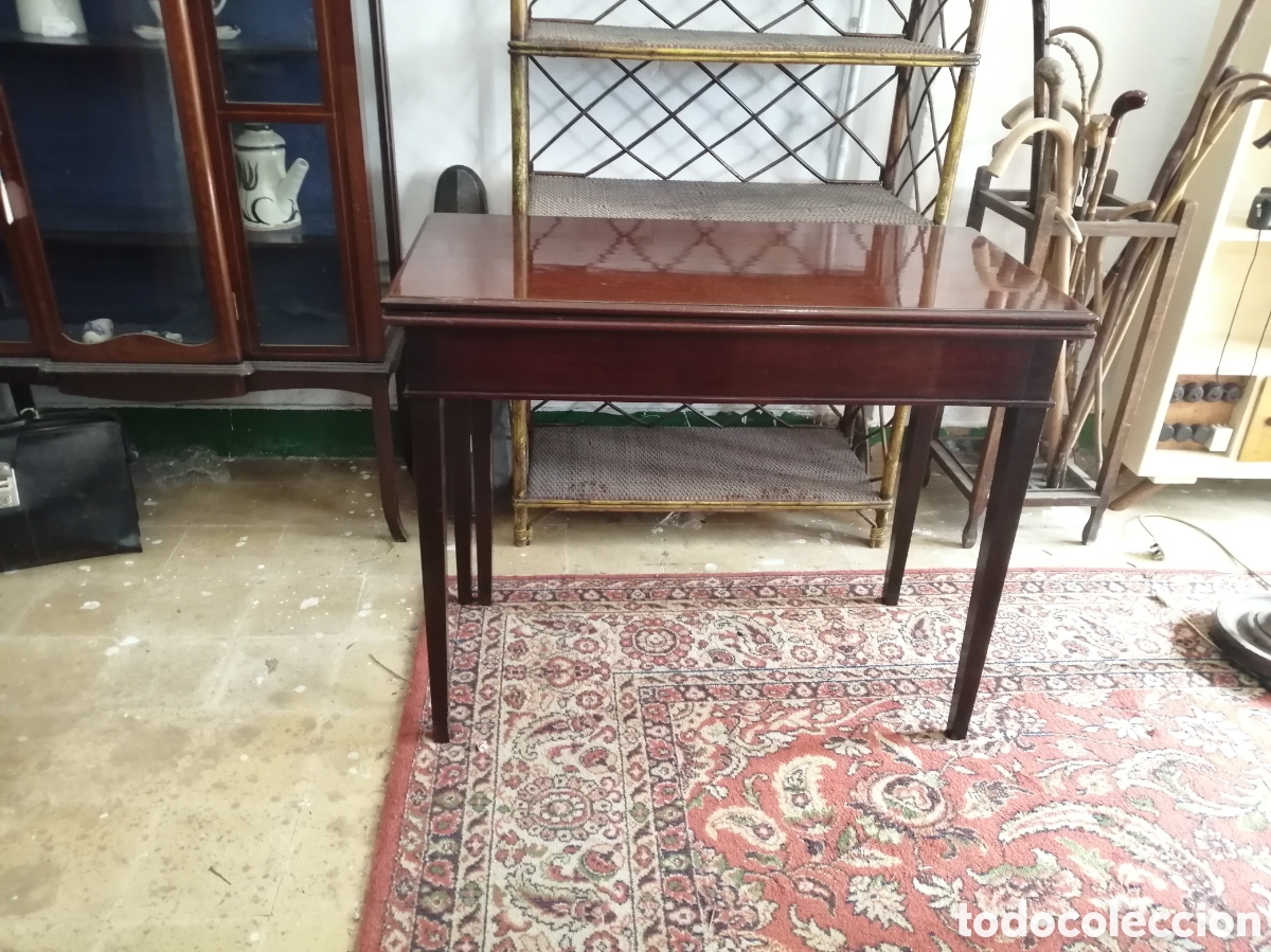 Antig&uuml;edades: Mesa de caoba siglo XIX - Foto 2