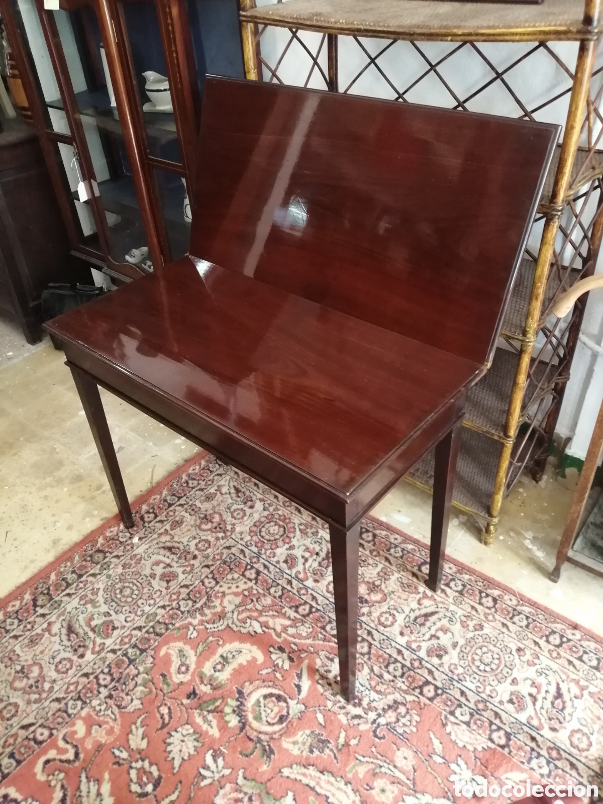Antig&uuml;edades: Mesa de caoba siglo XIX - Foto 3