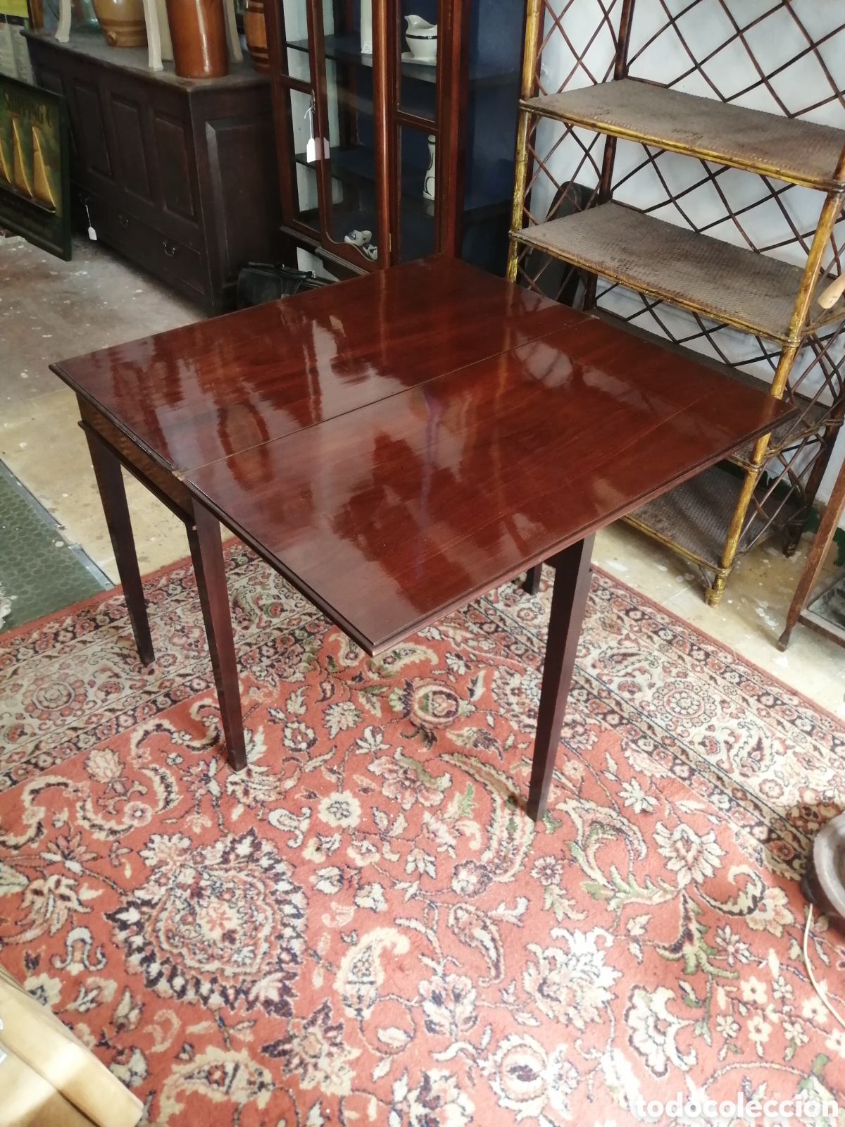 Antig&uuml;edades: Mesa de caoba siglo XIX - Foto 4
