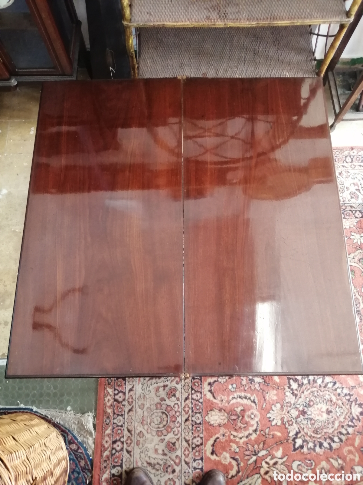 Antig&uuml;edades: Mesa de caoba siglo XIX - Foto 8