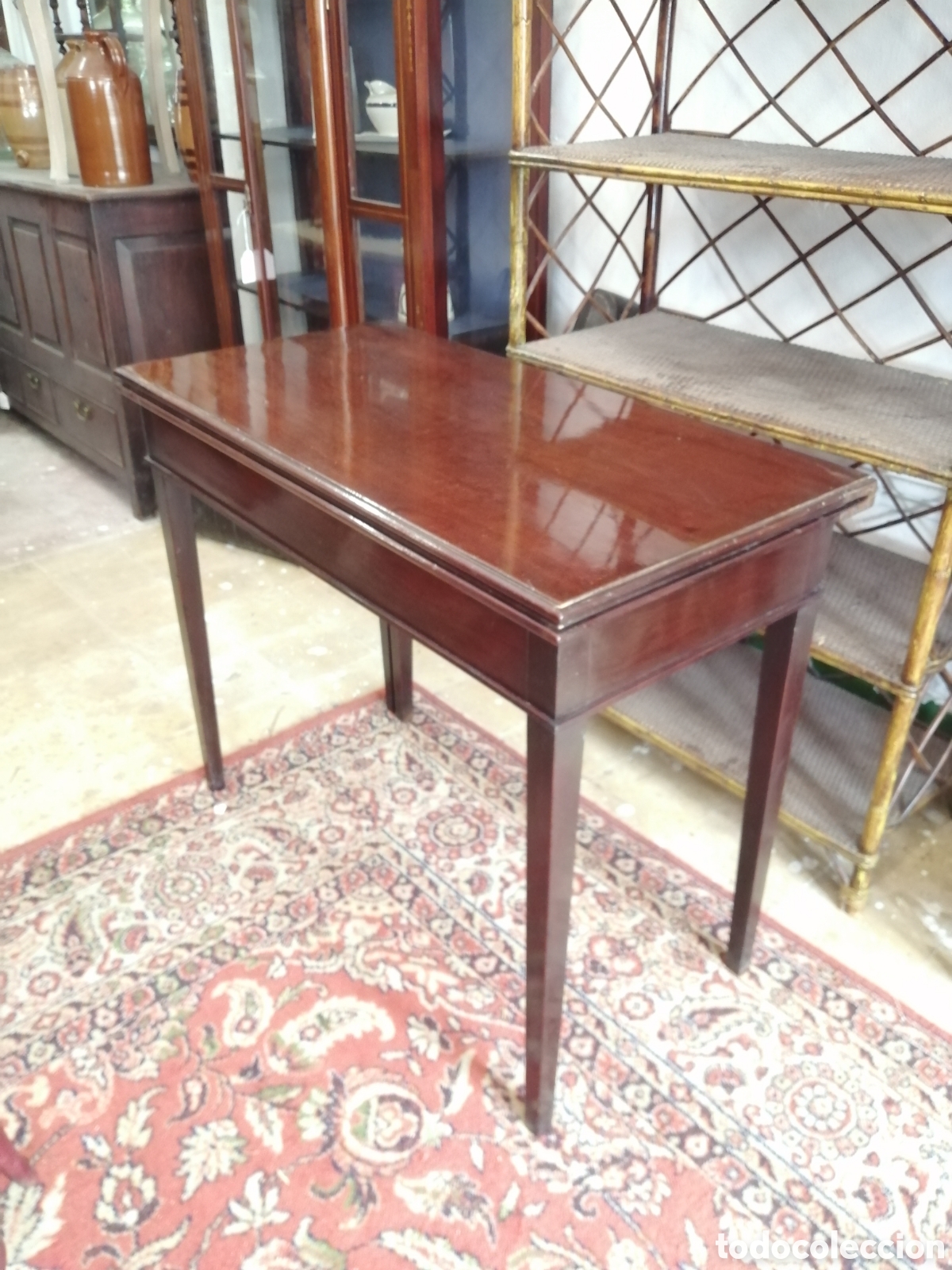 Antig&uuml;edades: Mesa de caoba siglo XIX - Foto 1