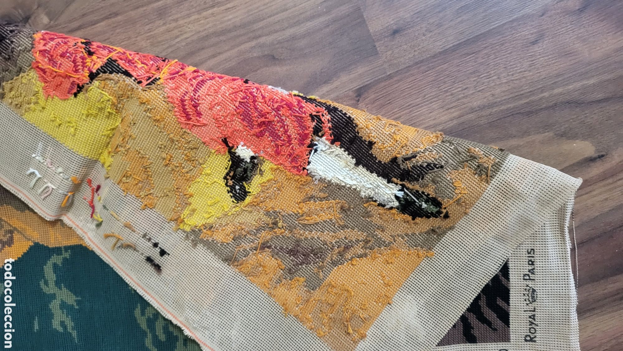 Antig&uuml;edades: TAPIZ BORDADO FRANCES PETIT POINT - Foto 4