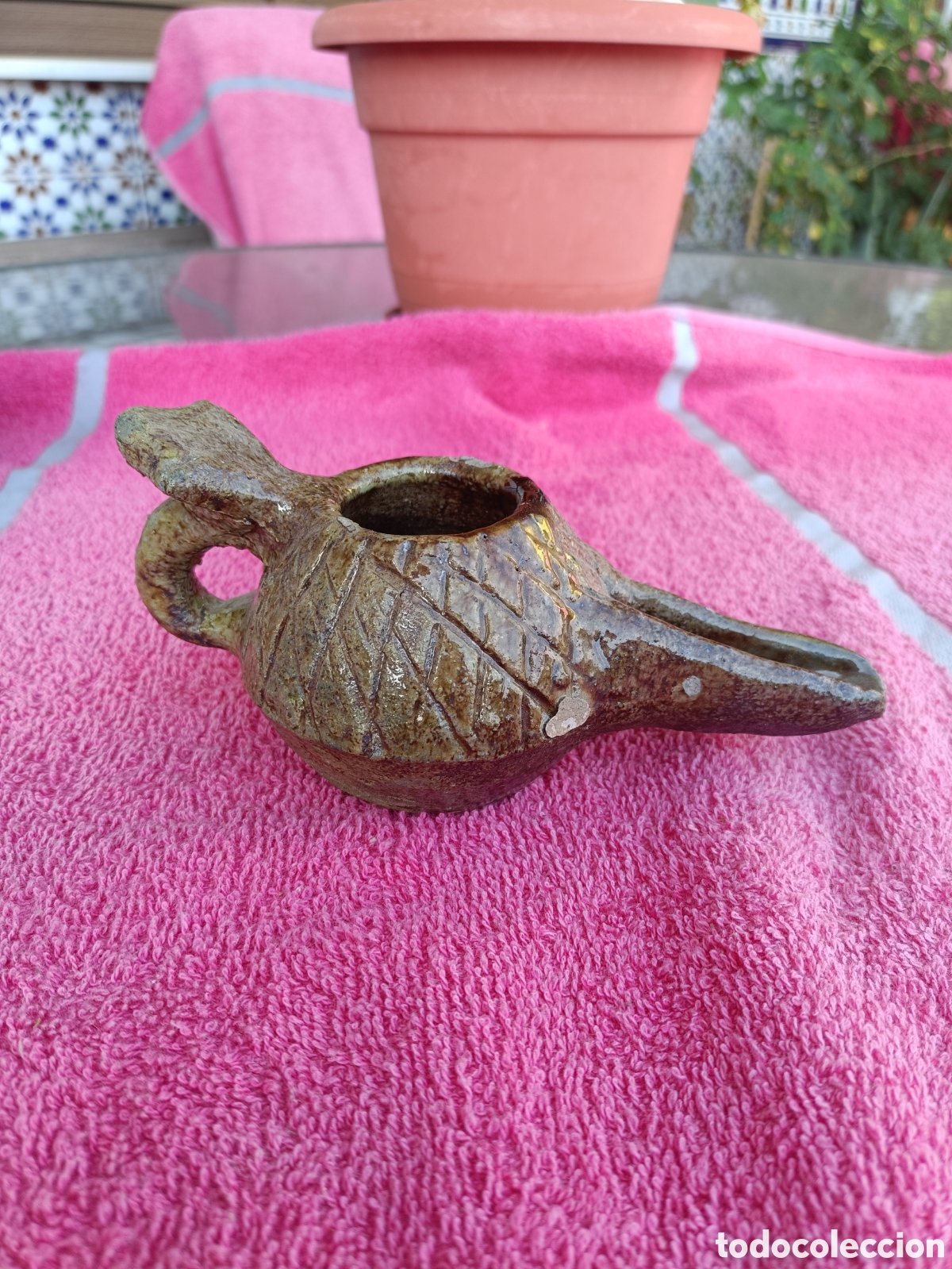 Antig&uuml;edades: Lampara - Lucerna Persa. Siglo XI - XII - Foto 1