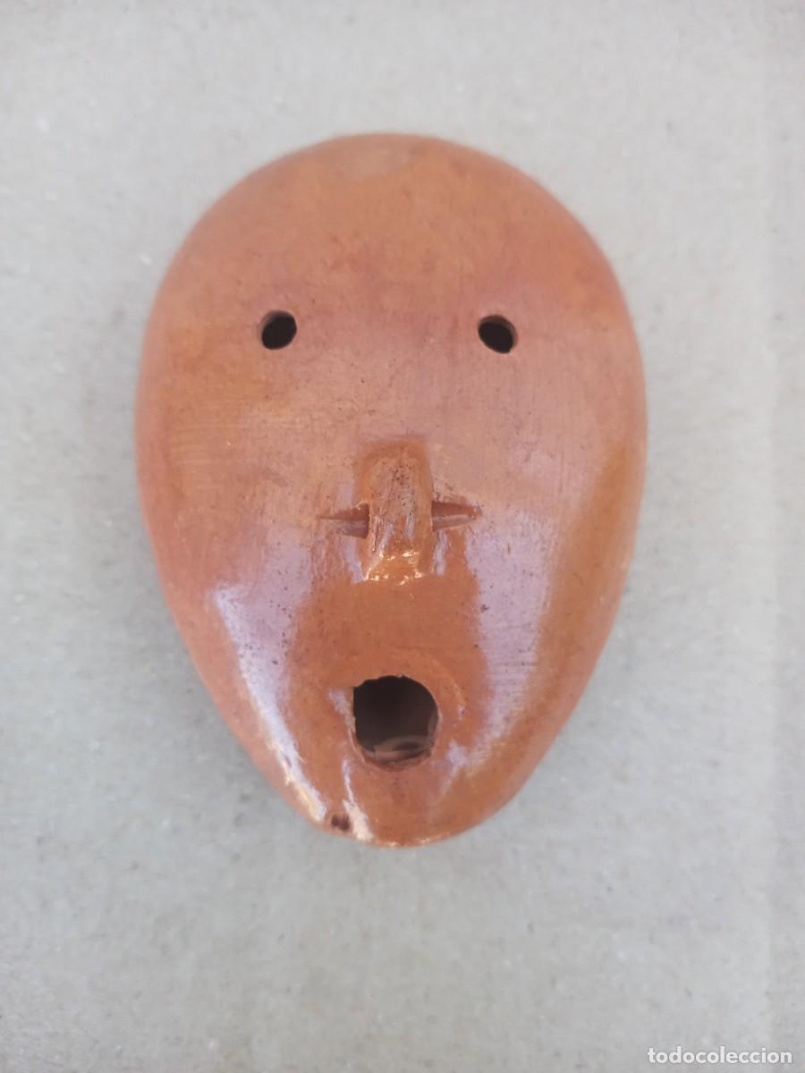 Antig&uuml;edades: BONITO PITO O FLAUTA DE BARRO O TERRACOTA ANTIGUO