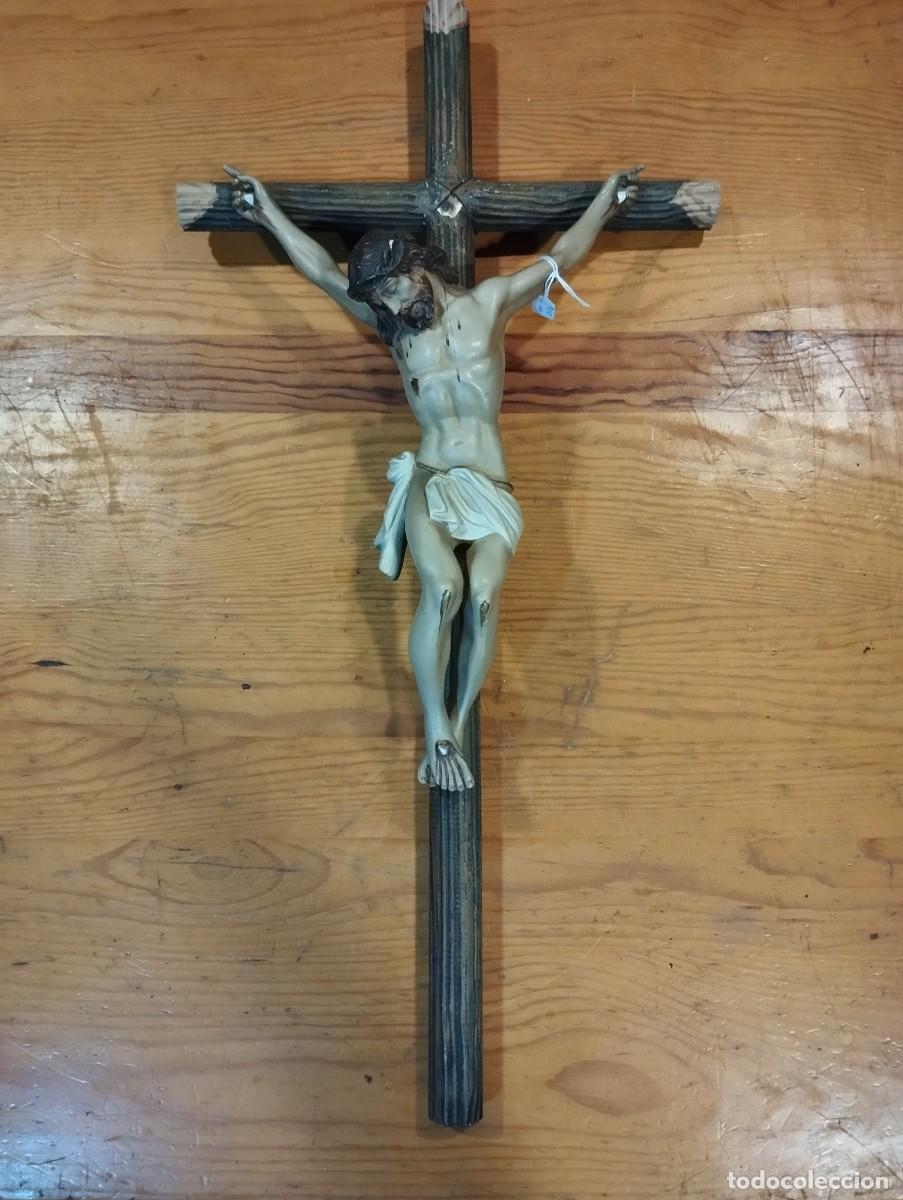 Antig&uuml;edades: ANTIGUO GRAN CRUCIFIJO. - Foto 1