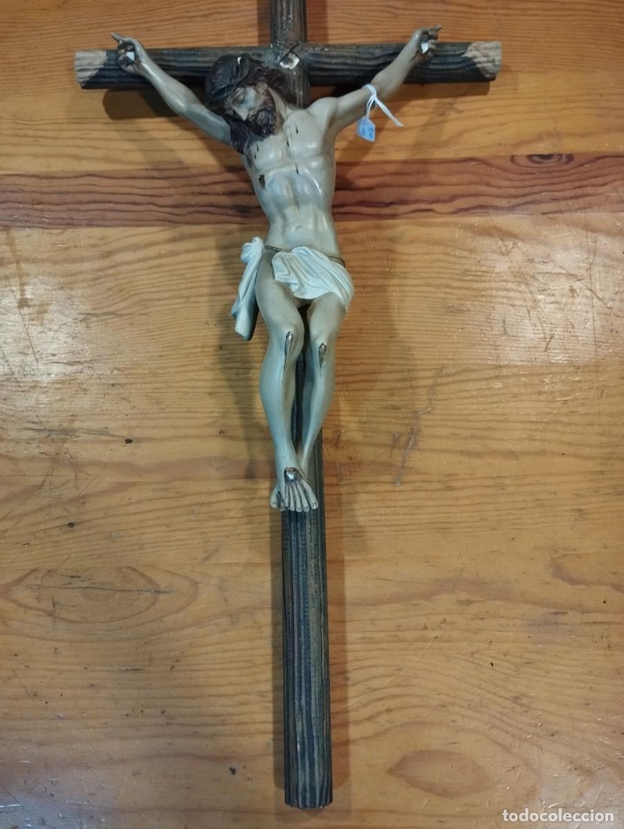 Antig&uuml;edades: ANTIGUO GRAN CRUCIFIJO. - Foto 3
