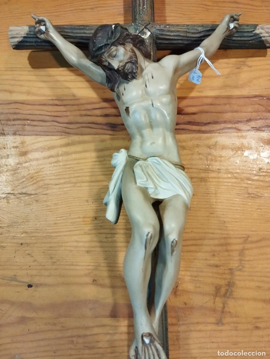 Antig&uuml;edades: ANTIGUO GRAN CRUCIFIJO. - Foto 4