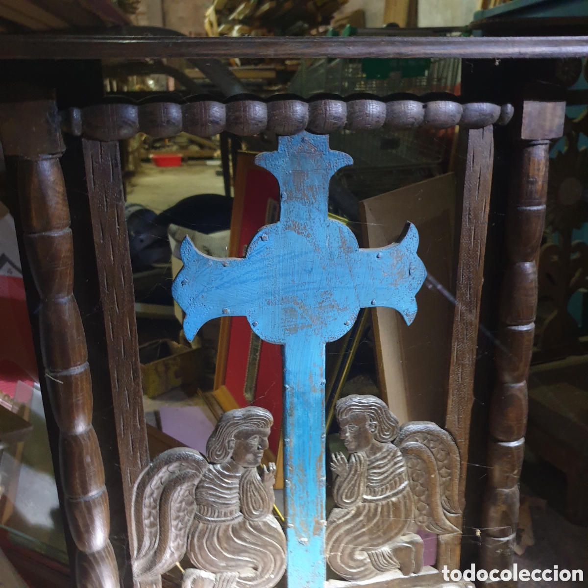 Antig&uuml;edades: Antiguo reclinatorio en madera - Foto 4