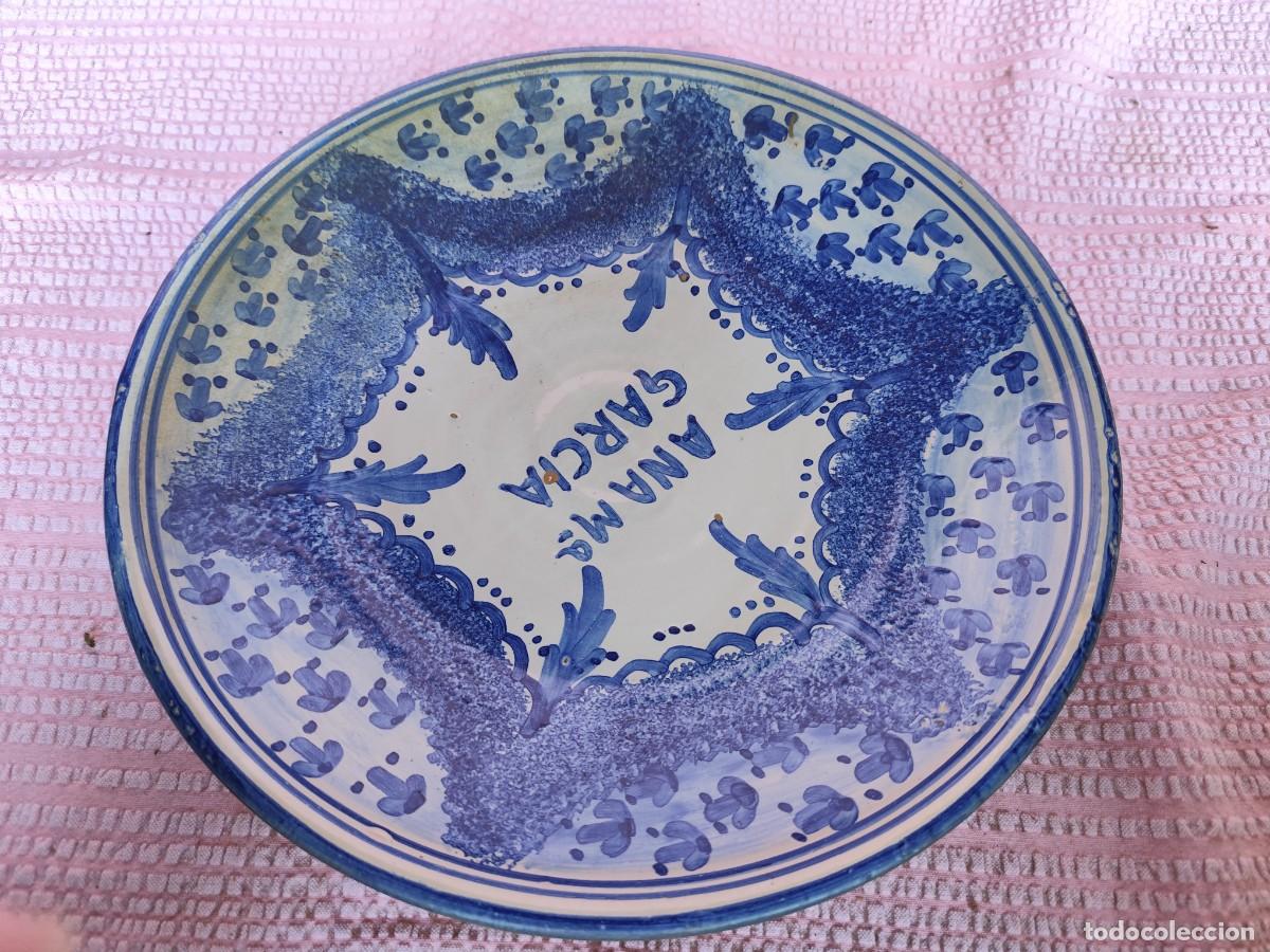 Antig&uuml;edades: PLATO, MUEL ESPA&Ntilde;A M.A. 27 CM - Foto 1