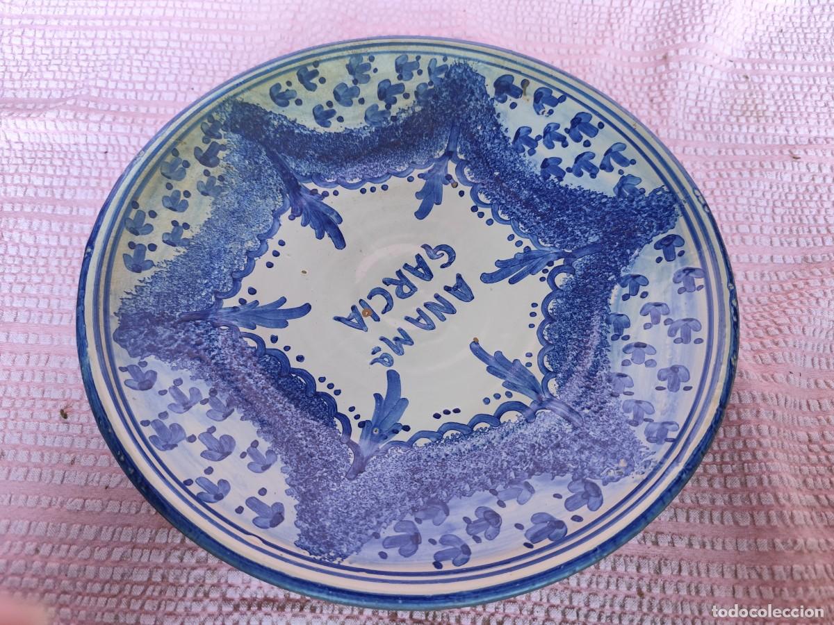 Antig&uuml;edades: PLATO, MUEL ESPA&Ntilde;A M.A. 27 CM - Foto 2