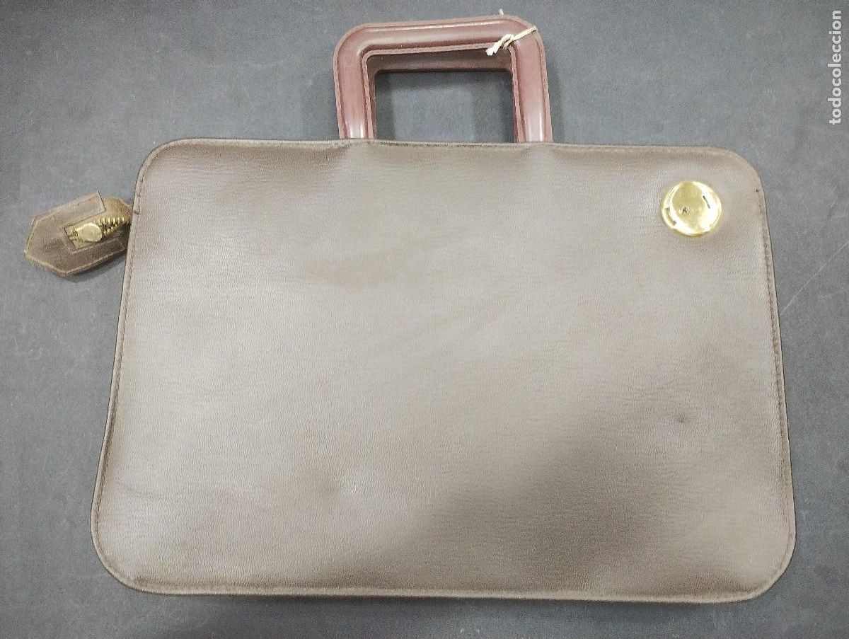 Antig&uuml;edades: MALETIN cartera antigua de cobrador - Foto 2