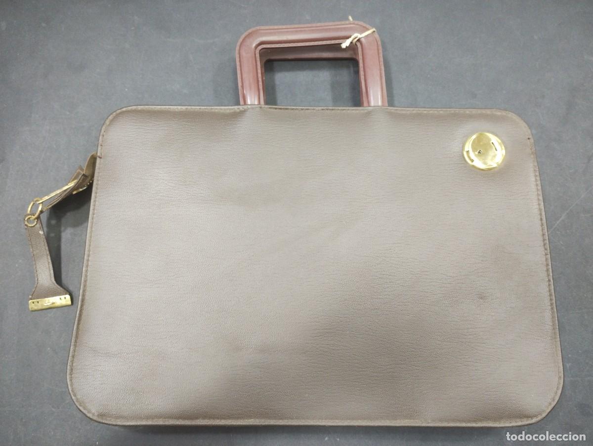 Antig&uuml;edades: MALETIN cartera antigua de cobrador - Foto 1