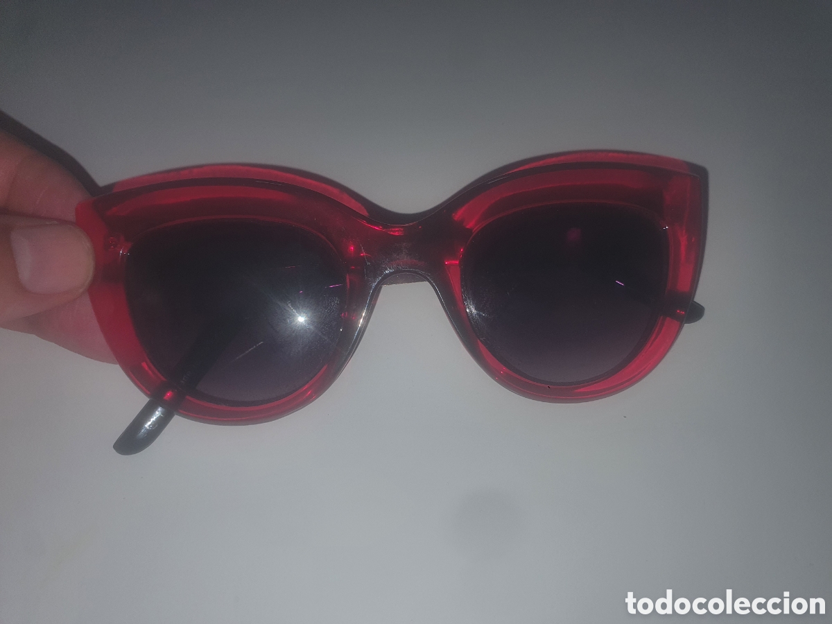 Antig&uuml;edades: Gafas mango de color rojas - Foto 2