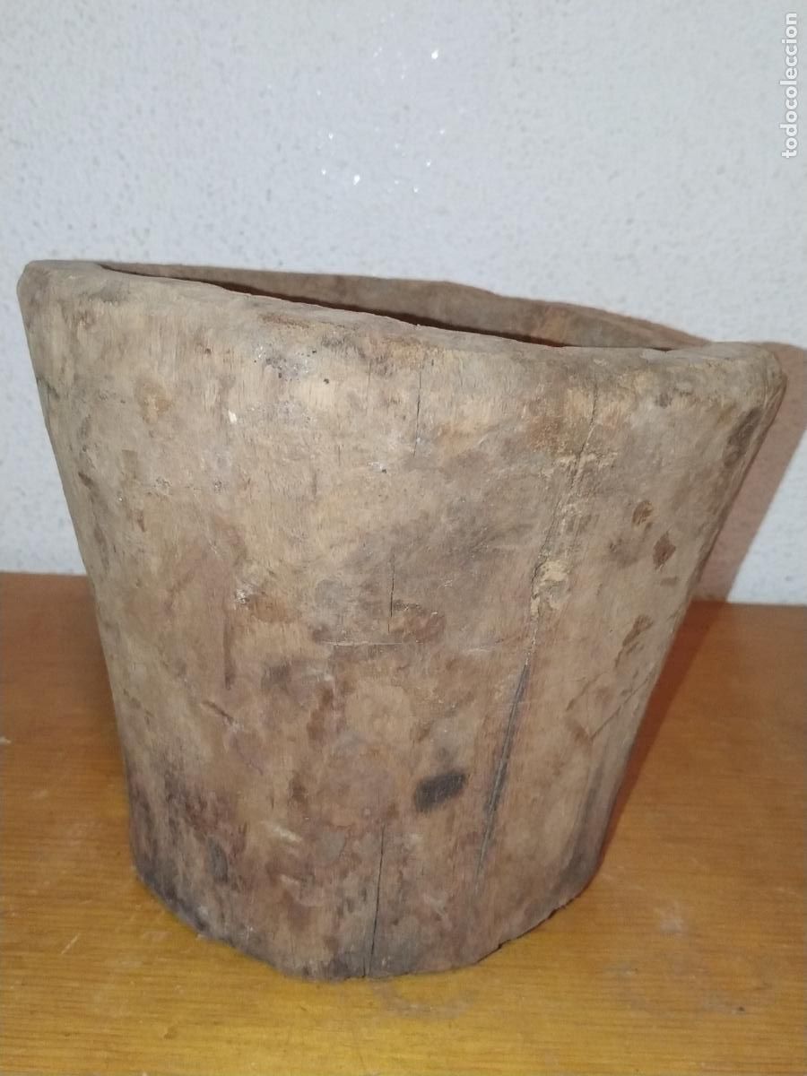 Antig&uuml;edades: Mortero mazizo pastoril con asa - Foto 3