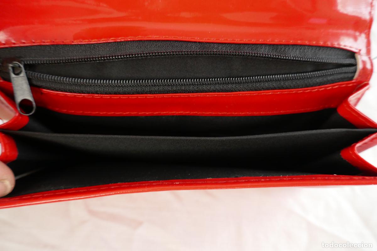 Antig&uuml;edades: CARTERA LOR&Aacute;L PAR&Iacute;S DE COLOR ROJO. - Foto 7