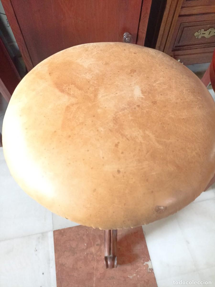 Antig&uuml;edades: Banqueta de Piano de caoba - Foto 3