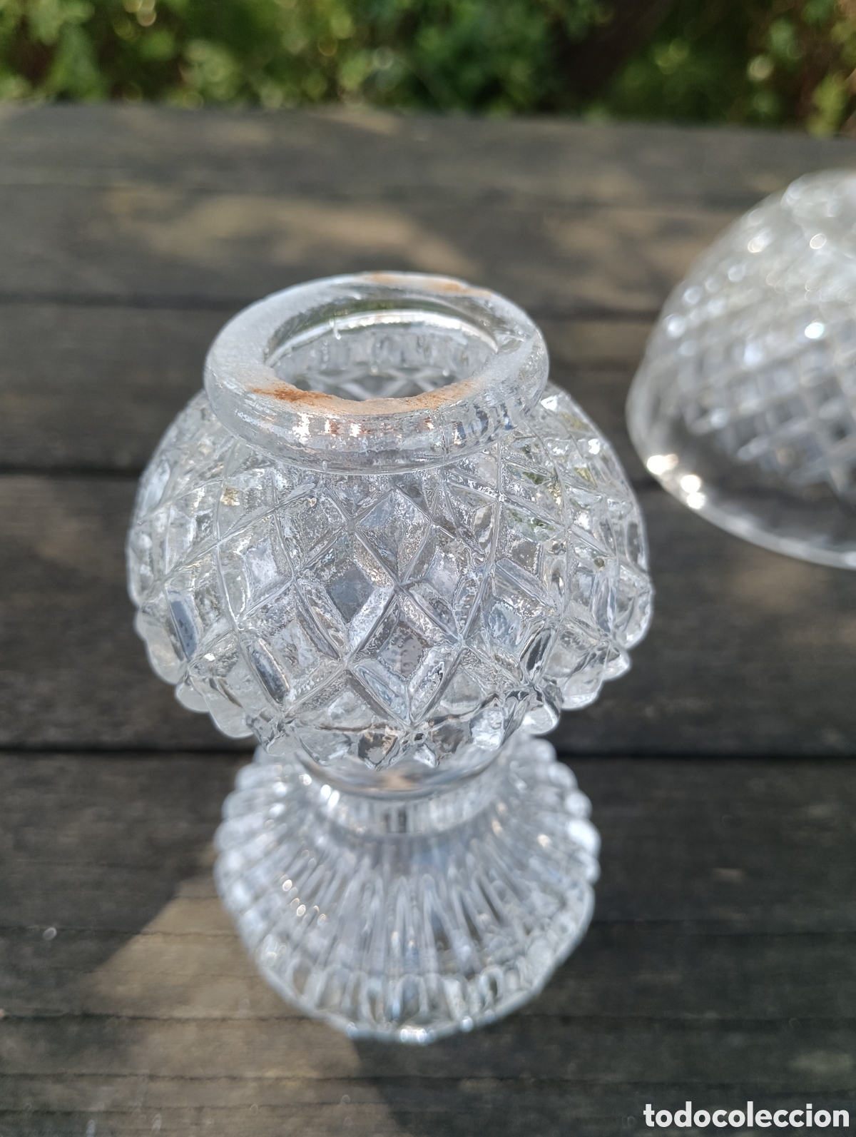 Antig&uuml;edades: Piezas Cristal Restaurar L&aacute;mpara. - Foto 8