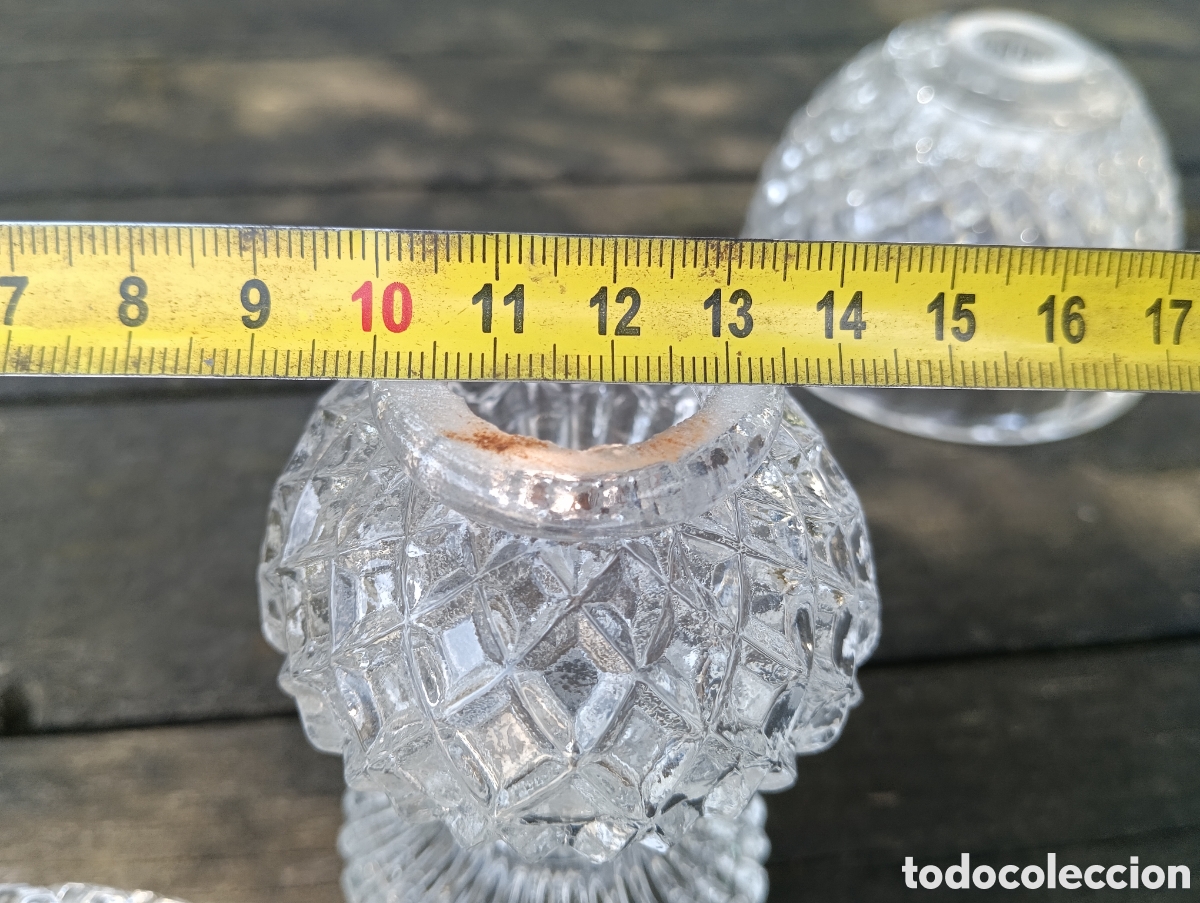 Antig&uuml;edades: Piezas Cristal Restaurar L&aacute;mpara. - Foto 11