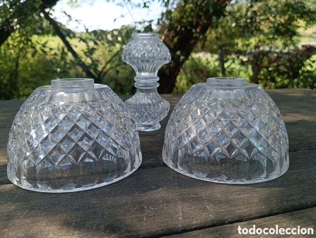 Antig&uuml;edades: Piezas Cristal Restaurar L&aacute;mpara. - Foto 12