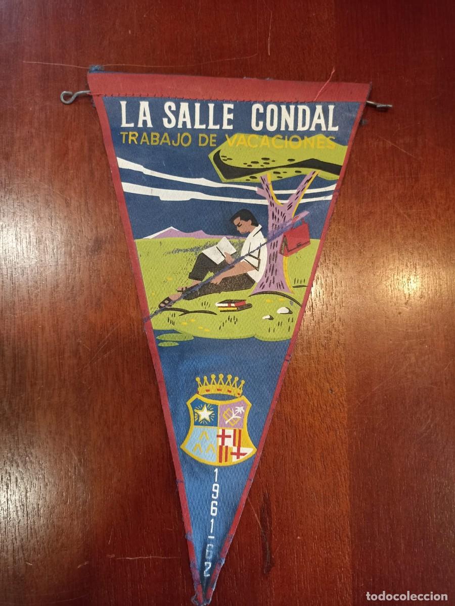 Antig&uuml;edades: Banderin La Salle Condal Trabajo de vacaciones
