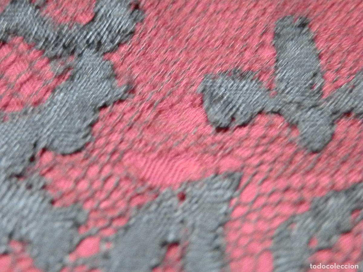 Antig&uuml;edades: ANTIGUA MANTILLA RECTANGULAR DE ENCAJE , 135X50 CM - Foto 10