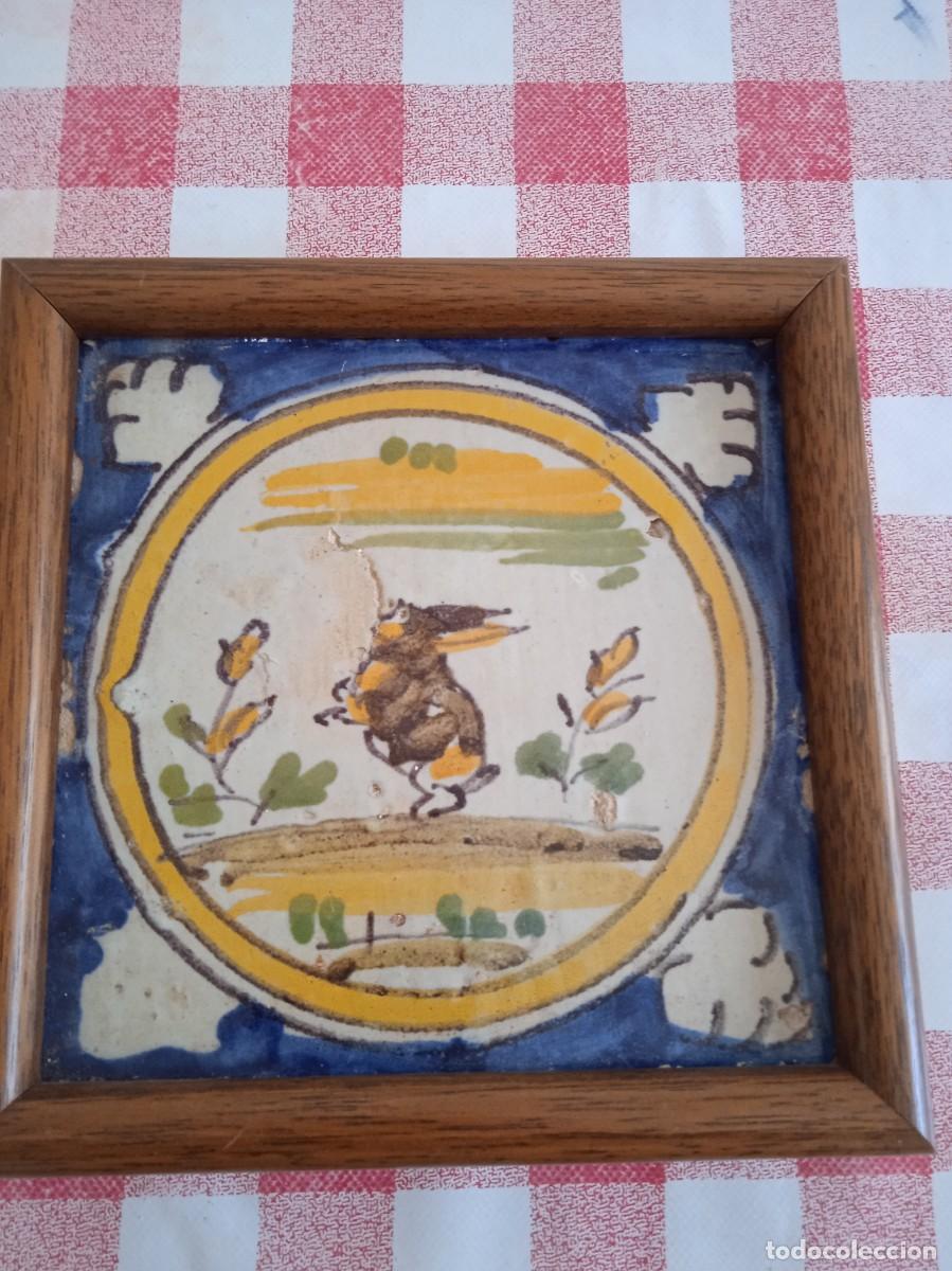 Antig&uuml;edades: Azulejo de triana siglo 18 - Foto 1
