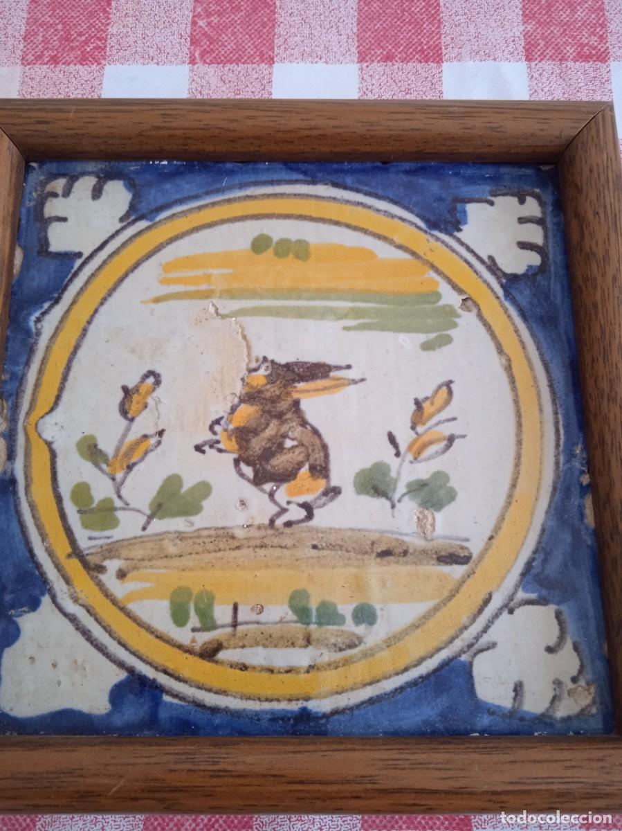 Antig&uuml;edades: Azulejo de triana siglo 18 - Foto 2