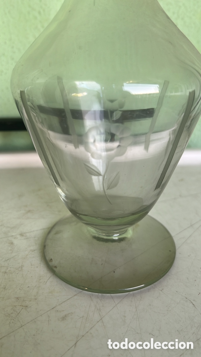 Antig&uuml;edades: BOTELLA Y VIOLETERO CRISTAL - Foto 2