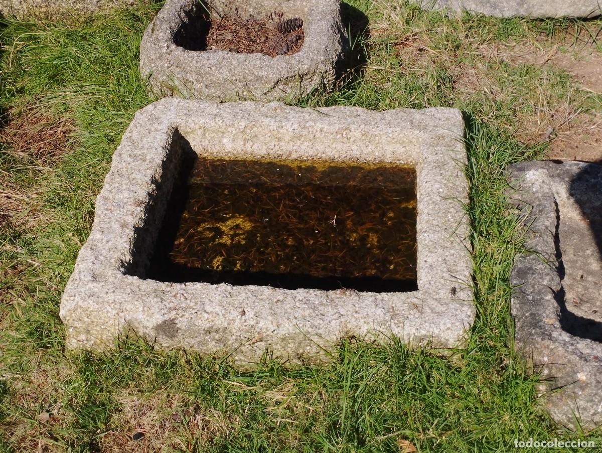Antig&uuml;edades: Pila R&uacute;stica de Granito 66x60x12 // jrsanchezantiques